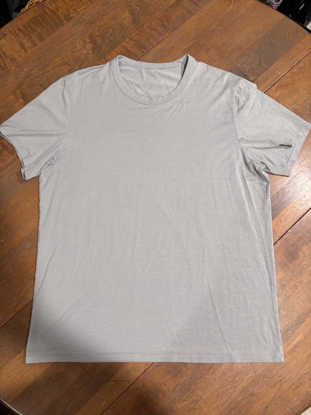 Lululemon Men's Light Gray Crew Neck T-Shirt